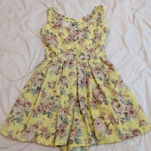 Liz Lisa yellow flower romper jumper skirt gyrau